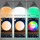 abordables Lumières intelligentes-Ampoule LED wifi intelligente 10w, 6 pièces, 4 pièces, 2 pièces, rgbcct, couleur changeante, a19 a60, variable, fonctionne avec alexa et google home sans hub