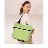 cheap Clothing &amp; Closet Storage-Folding Shopping Pull Cart Trolley Bag With Wheels Foldable Shopping Bags Reusable Grocery Bags Food Organizer Vegetables Bag