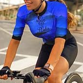 Χαμηλού Κόστους Γυναικείες φανέλες-Γυναικεία Φανέλα ποδηλασίας Γραφική Γράμμα &amp; Αριθμός Αστείος Κοντομάνικο Ποδήλατο Αθλητική μπλούζα Μπολύζες με 3 πίσω τσέπες Ποδηλασία Βουνού Ποδηλασία Δρόμου