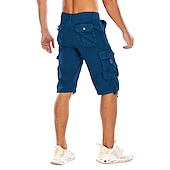olcso Klasszikus-Férfi Rövidnadrágok Camo Shorts Planinarske kratke hlače Többzsebes Sima Álcázás Térdhossz Utcai sikk Fekete Katonai zöld Mikroelasztikus