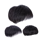 preiswerte Toupets-Herren Echthaar Toupees Locken 100% handgebunden Modisches Design / Weich / Party Party / Abend / Freizeitskleidung