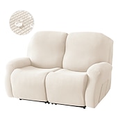 voordelige Fauteuilhoes-waterdichte relaxfauteuilhoezen bordeauxrode tweezitsbank relaxfauteuilhoes stretch 2-zitsbankhoes wasbare stoelhoesbeschermer voor honden huisdier (2 rugleuninghoezen, 2 zittinghoezen, 2