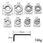 cheap Drill Bit Set-8pcs Open Type Axis Fixed Ring Bearing Sleeve Limit Locking Shaft Positioning Ring Clamping Tool With Wrench