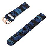 cheap Samsung Watch Bands-Watch Band for Samsung Watch 7/6/5/4 40/44mm, Galaxy Watch 5 Pro 45mm, Galaxy Watch 6/4 Classic 42/46/43/47mm, Watch 3, Active 2, Gear S3 S2 Silicone Replacement  Strap 20mm 22mm Adjustable Floral