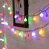 cheap USB String Lights-Elegant Wedding Reception Party Globe String Lights 6M 40LEDs Mini Ball Fairy Light for Outdoor Patio Garden Wedding Decoration Holiday Party Courtyard Lamp USB Powered