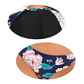 baratos Rash Guards de Uma Peça-Mulheres Maiô Rashguard Maiô de duas peças Floral Proteção Solar UV UPF50+ Secagem Rápida Manga Longa Roupa de Banho Roupa de banho Surfe Esportes Aquáticos Natação Verão