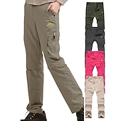 economico Fondi-Per donna Pantaloni da escursione Estate Esterno Antivento Traspirante Asciugatura rapida Multi Pocket Pantaloni Tasca con cerniera Grigio scuro Nero Pesca Scalate Spiaggia S M L XL XXL