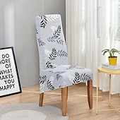 billiga Matstolsöverdrag-stretch matstolsöverdrag xl/överdimensionerad avtagbar tvättbar mjuk spandex hög rygg stor stolsöverdrag överdrag för matsal kök hotellbord bankett