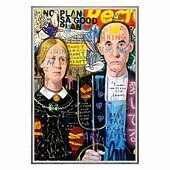 tanie Sztuka uliczna-Ręcznie malowane obraz olejny wall street art mężczyźni i kobiety home decoration decor walcowane płótno bez ramki nierozciągnięte;
