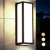 economico applique da esterno-lampada da parete esterna lampada da portico 30w 15in led nero opaco lampada da parete esterna 3 colori possono essere cambiati adatto per l&#039;installazione lampada da parete cortile garage corridoio