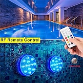 economico Luci subacquee-Submersible lights 13 leds pool pond light rgb with remote underwater night light ip68 magnet bright lamp for pond aquarium new 2022