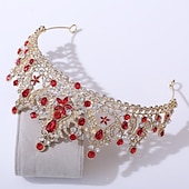 billige Tiaraer og Krone-Krone Tiara Hodebånd Rhinestone Legering Bryllup Fest  Kveld Retro Sjømat Med Krystall  Rhinestone Delt Felles Hodeplagg Hodeplagg kjoler å imponere