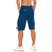 olcso Klasszikus-Férfi Rövidnadrágok Camo Shorts Planinarske kratke hlače Többzsebes Sima Álcázás Térdhossz Utcai sikk Fekete Katonai zöld Mikroelasztikus