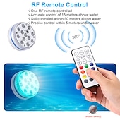 economico Luci subacquee-Submersible lights 13 leds pool pond light rgb with remote underwater night light ip68 magnet bright lamp for pond aquarium new 2022