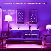 halpa Älykkäät lamput-4 kpl 7w rgbw led-lamppu e27 e26 16 väriä vaihtava himmennettävä a19 a50 a60 kaukosäädin kodin sisustukseen makuuhuoneen lavajuhlat