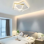 tanie Ściemnialne lampy sufitowe-50cm ściemniane geometryczne kształty lampy sufitowe aluminium stylowe malowane wykończenia współczesny nowoczesny 220-240v