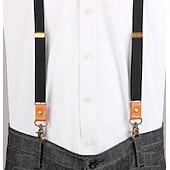 cheap Accessories and More-Retro Vintage Roaring 20s 1920s Suspenders The Great Gatsby Gangster Men&#039;s Masquerade Party / Evening Bachelorette Party Adults Suspenders