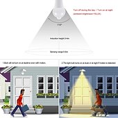 baratos Lâmpadas LED Redondas-4 peças 9w e27 led lâmpada noturna com sensor de movimento pir sensor de detecção de movimento a60 a19 220v