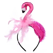 preiswerte Photobooth-Requisiten-Karneval Kopfbedeckung Dekorationen Flamingo Haarbänder Geburtstagsfeiern Kinder Kopfbedeckung Cosplay Performance Requisiten