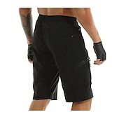preiswerte Fahrradhosen Herren-Nuckily herren mtb shorts lycra radhose wasserdicht atmungsaktiv schnell trocknend leicht und baggy reißverschlusstaschen sommer fahrradbekleidung berg rennrad radsport fortgeschritten schwarz