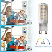 cheap LED Bi-pin Lights-6pcs LED Light Bulb G9 Bi Pin Lamp 4W AC220V 52 LED SMD2835 Spotlight Chandelier Ceiling Light 40W Halogen Equivalent Warm Cold White AC110-240V Non-dimmable