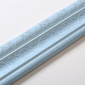 abordables Papel pintado-Papel tapiz 3d de color sólido borde cintura zócalo pelar y pegar mármol autoadhesivo impermeable pvc/vinilo calcomanía de pared moderna para habitación de varios tamaños