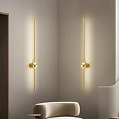 abordables Appliques murales d&#039;intérieur-appliques murales modernes, appliques murales led minimalistes luminaire mural intérieur lampe murale éclairage de fond or