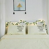 economico Striscie luci a batteria-piante artificiali led luci a corda 2m rampicanti foglie verdi casa natale matrimonio esterno edera vite luci fatate decorazione lampada fai da te giardino pensile patio cortile (senza batteria)