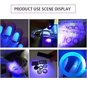 baratos Lanternas-Lâmpada de inspeção uv 365/395 mini lâmpada portátil led ultravioleta jade identificação inspeção de dinheiro inspeção de musgo de gato