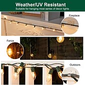 economico Accessori Illuminazione-clip per cavi trasparenti 50/100 pezzi con clip per cavi adesive stcikers mini clip per cavi per esterni con robusti ganci autoadesivi clip per luce fermacavi per la decorazione gestione del cavo