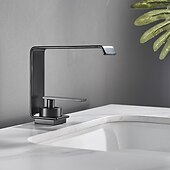 cheap Bathroom Sink Faucets-Bathroom Sink Faucet - Classic Electroplated Centerset Single Handle One HoleBath Taps