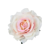 abordables Accessoires de coiffure-flocage tissu rose pinces à cheveux tissu cheveux accessoires riche rose pinces à cheveux mariage mode fleur pinces à cheveux bord clips