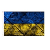 cheap Mr &amp; Mrs Wedding-Ukraine Flag 90*150cm Flag Ukraine Background Cloth Ukraine Flag