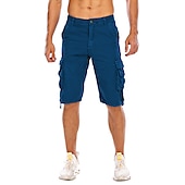 olcso Klasszikus-Férfi Rövidnadrágok Camo Shorts Planinarske kratke hlače Többzsebes Sima Álcázás Térdhossz Utcai sikk Fekete Katonai zöld Mikroelasztikus