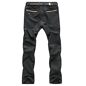 billiga aktiva byxor för män-Herr Vandringsbyxor Arbetsbyxor Sommar Utomhus Vindtät Andningsfunktion Vattenavvisande Snabb tork Byxa Underdelar Svart Mörkgrå Jakt Fiske Klättring L XL 2XL 3XL 4XL / Ficka med blixtlås