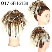 abordables Chignons-ébouriffé chignon désordonné chignon postiche extension de cheveux queue de cheval avec élastique élastique chignon queue de cheval postiche extensions de cheveux synthétiques chouchous queue de
