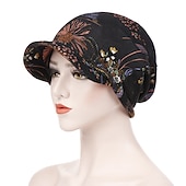 levne Klobouky-dámský potisk čepice čepice dámské podzimní zima bavlněné baseballové čepice culík vintage teplý turban čepice kšiltovky čepice