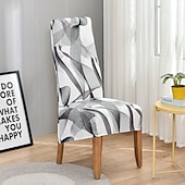 billiga Matstolsöverdrag-stretch matstolsöverdrag xl/överdimensionerad avtagbar tvättbar mjuk spandex hög rygg stor stolsöverdrag överdrag för matsal kök hotellbord bankett