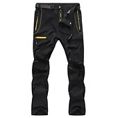 billiga aktiva byxor för män-Herr Vandringsbyxor Arbetsbyxor Sommar Utomhus Vindtät Andningsfunktion Vattenavvisande Snabb tork Byxa Underdelar Svart Mörkgrå Jakt Fiske Klättring L XL 2XL 3XL 4XL / Ficka med blixtlås