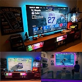 economico Controllo a distanza-luci di striscia a led rgb 5m 10m 15m 20m luci a led cambio colore flessibile smd con telecomando ir e adattatore 100-240v per casa camera da letto cucina tv luci posteriori decorazioni fai da te dc12v