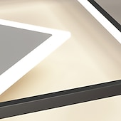 tanie Ściemnialne lampy sufitowe-50cm ściemniane geometryczne kształty lampy sufitowe aluminium stylowe malowane wykończenia współczesny nowoczesny 220-240v