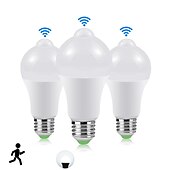 baratos Lâmpadas LED Redondas-4 peças 9w e27 led lâmpada noturna com sensor de movimento pir sensor de detecção de movimento a60 a19 220v