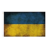 cheap Mr &amp; Mrs Wedding-Ukraine Flag 90*150cm Flag Ukraine Background Cloth Ukraine Flag