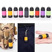 tanie Światła kempingowe-latarka kieszonkowa mini led ładowalna przenośna latarka usb wodoodporna brelok mała latarnia białe światło z baterią;