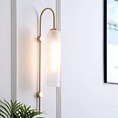 baratos Candeeiros de Parede de interior-Lâmpada de parede led fosco estilo nórdico arandelas de parede luzes de parede internas sala de estar quarto luz de parede de ferro 85-265v