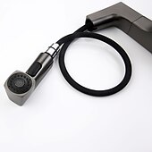 abordables Robinets de lavabo-Mitigeur d&#039;évier de salle de bain corps relevable bec verseur à 2 modes, robinet de lavabo en laiton rotatif à 360 ° monté sur le pont, avec robinet de cuve d&#039;eau chaude et froide