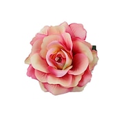 abordables Accessoires de coiffure-flocage tissu rose pinces à cheveux tissu cheveux accessoires riche rose pinces à cheveux mariage mode fleur pinces à cheveux bord clips