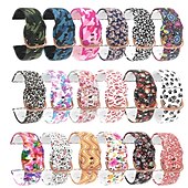 cheap Samsung Watch Bands-Watch Band for Samsung Watch 7/6/5/4 40/44mm, Galaxy Watch 5 Pro 45mm, Galaxy Watch 6/4 Classic 42/46/43/47mm, Watch 3, Active 2, Gear S3 S2 Silicone Replacement  Strap 20mm 22mm Adjustable Floral