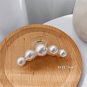 economico Accessori per acconciature-5 pezzi clip di artigli per capelli di grandi dimensioni clip di capelli neri bianchi spessi clip di mascelle per capelli lunghi barrettes accessori per capelli per donne e ragazze