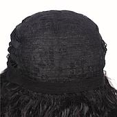 cheap Historical Wigs-Funny mens Carnival costume Wig Mens 70s 80s Long Curly Black Rocker Costume Wig Halloween Wigs